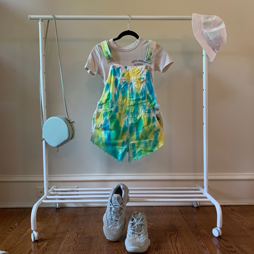 Tie dye overalls